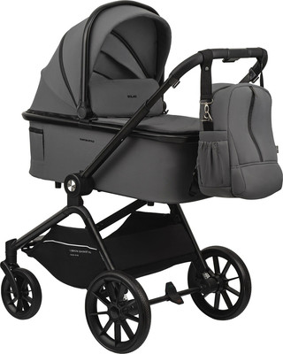 Детская универсальная коляска INDIGO Solar 2 в 1 (серый)