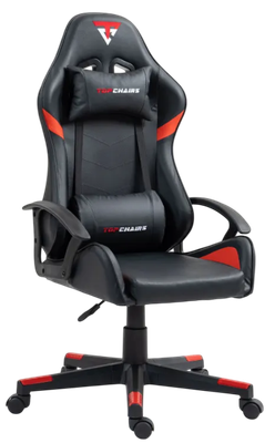 Кресло геймерское TopChairs Warden GF-8066-5 (черный/красный)