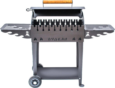 Мангал Вулкан Гриль М 5мм на колесах
