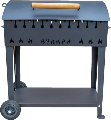 Мангал Вулкан Гриль XL 4мм на колесах