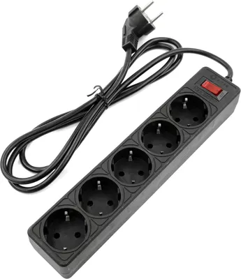 Сетевой фильтр 5bites Garda SP5B-510 5S (1м, черный)