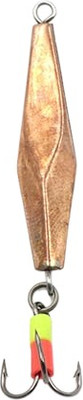 Блесна Yaman Торпедка Курского с тройником 36мм, 3.2г / Я-БВ80 (никель/медь)