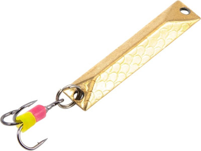 Блесна Yaman Шпала c тройником 30мм 3.1г / Я-БВ223 (никель/латунь)