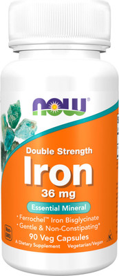Минерал NOW Foods Iron 36mg (90 капсул)