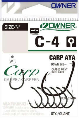 Набор крючков рыболовных Owner Carp Aya BC №8 / 53264-08 (9шт)