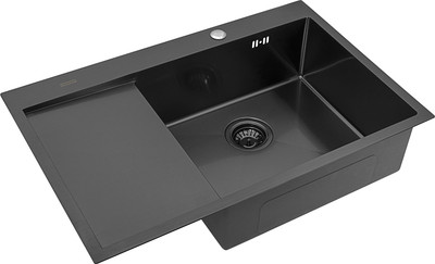 Мойка кухонная Arfeka Eco AR PVD Nano 78x50 R (черный)
