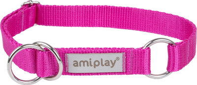 Ошейник-полуудавка Ami Play 35-50см (L, розовый)