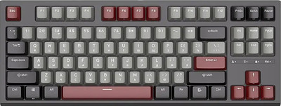 Клавиатура Royal Kludge RK-R87 RGB (черный/серый/красный, Blue Switch)