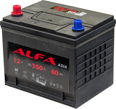 Автомобильный аккумулятор ALFA battery Asia JL 550A (60 А/ч)