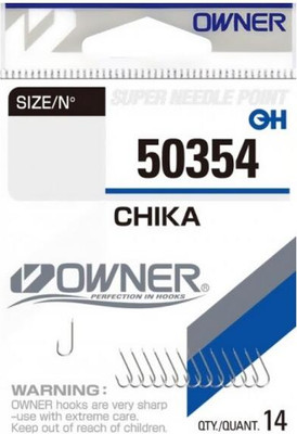 Набор крючков рыболовных Owner Chika nickel №16 / 50354-16 (14шт)