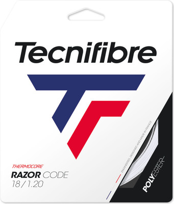 Струна для теннисной ракетки Tecnifibre Razor Code 1.30 White / 04GRA130XW (12м, белый)
