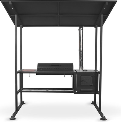 Мангал Grills Барбекю Лофт 800 с навесом и печью (5мм)