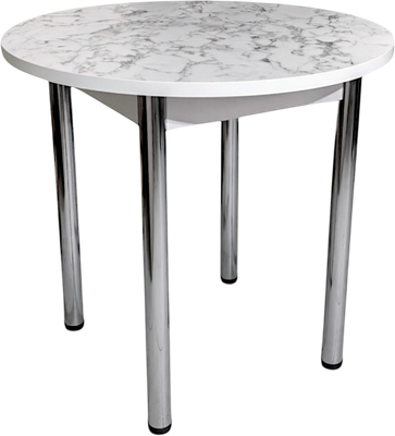 Обеденный стол СВД Юнио 025.П15.Х (мрамор каррара)