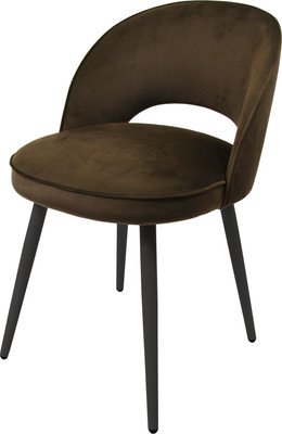 Стул Мирабелла Монако Велюр (кофейный/черный)