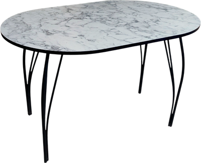 Обеденный стол СВД Юнио 100х60 / 006О.П15.МО (мрамор каррара)