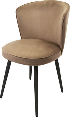 Стул Мирабелла Палермо Велюр (бежевый/черный)