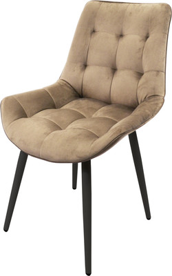 Стул Мирабелла Женева Велюр (бежевый/черный)