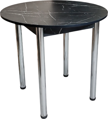 Обеденный стол СВД Юнио 028.П20.Х (мрамор неро маркина)