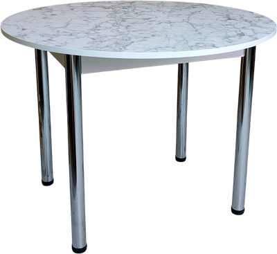 Обеденный стол СВД Юнио 029.П15.Х (мрамор каррара)