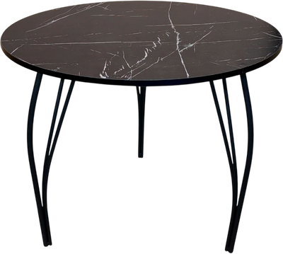 Обеденный стол СВД Юнио 034.П20.МО (мрамор неро маркина)