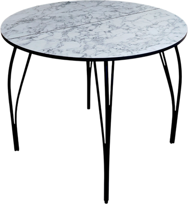 Обеденный стол СВД Юнио 066.П15.МО (мрамор каррара)