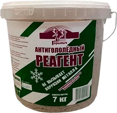 Противогололедный реагент Горыныч Антигололедный (7кг, ведро)