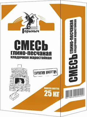 Кладочная смесь Горыныч Смесь жарост глино-песчаная (25кг)