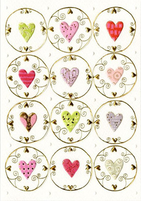 Открытка Turnowsky Сердца и арабески MO5831