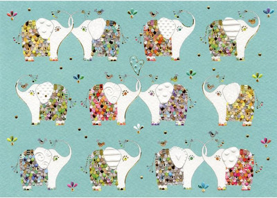 Открытка Turnowsky Слоны в ряд MO5876T-3