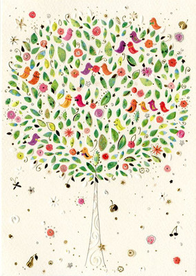 Открытка Turnowsky Птицы на дереве MO6171