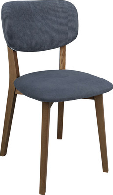 Стул Мирабелла Бостон Велюр (синий, темное дерево)