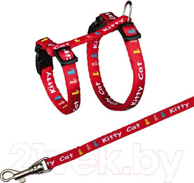 Шлея с поводком Trixie 4181 (разные цвета)