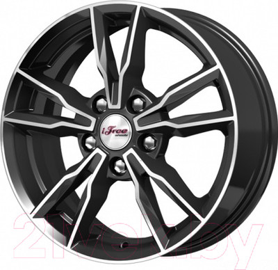 Литой диск iFree Икигай 16x6.5" 5x110мм DIA 65.1мм ET 35мм (блэк джек)