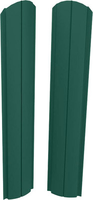 Штакетник металлический Скайпрофиль Европланка-Свитязь 130 Пэ-RAL6005/6005 (1.7м, 10шт)