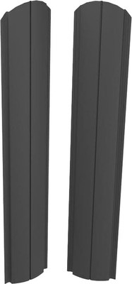 Штакетник металлический Скайпрофиль Европланка-Свитязь 130 Пэ-RAL7024/7024 (1.5м, 10шт)