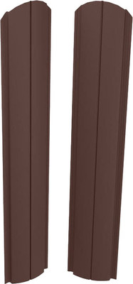 Штакетник металлический Скайпрофиль Европланка-Свитязь 130 Пэ-RAL8017/8017 (1.5м, 10шт)