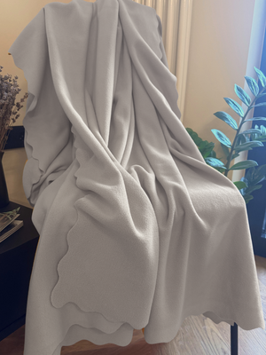 Плед Уютный плед Флисовый 150x200см (жемчужный серый)