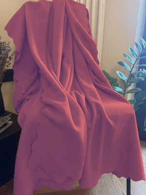 Плед Уютный плед Флисовый 150x200см (георгиновый розовый)