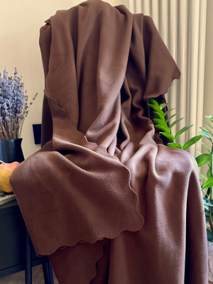 Плед Уютный плед Флисовый 100x150см (шоколадный коричневый)