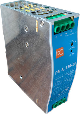 Блок питания на DIN-рейку КС DR-E-150W-24V / dr-e-150-24