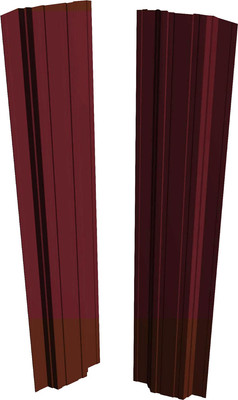 Штакетник металлический Скайпрофиль П-образный 111 Престиж Пэ-RAL3005 (1.5м, 10шт)