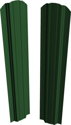 Штакетник металлический Скайпрофиль П-образный 111 Престиж Пэ-RAL6005 (1.5м, 10шт)