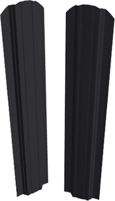 Штакетник металлический Скайпрофиль П-образный 111 Престиж Пэ-RAL7024 (1.5м, 10шт)