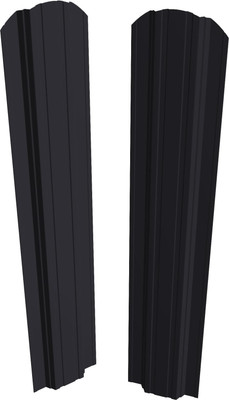 Штакетник металлический Скайпрофиль П-образный 111 Престиж Пэ-RAL7024/7024 (1.7м, 10шт)