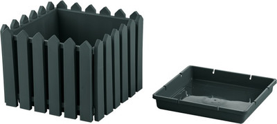 Кашпо Ellastik Plast Лардо (темно-зеленый)