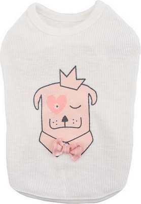 Футболка для животных Pinkaholic Royal Pups / NASA-TS7400-IV-S (слоновая кость)