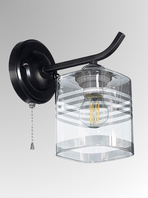 Бра Aitin-Pro НББ 03-60-101 / 70209/1W (черный/хром)