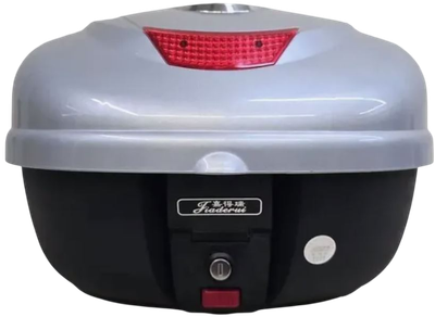 Кофр для мотоцикла AVM 818 (металлик)