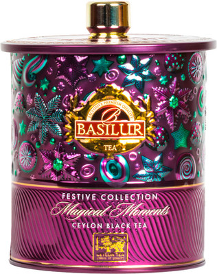 Чай листовой Basilur Праздничная коллекция Волшебные моменты черный (75г)