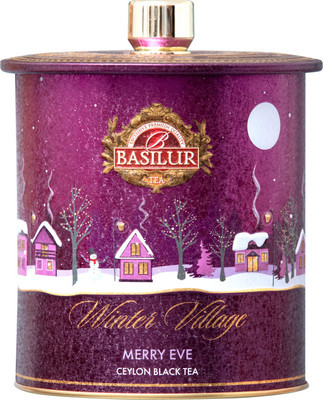 Чай листовой Basilur Коллекция Зимняя деревня Веселый вечер черный (100г)